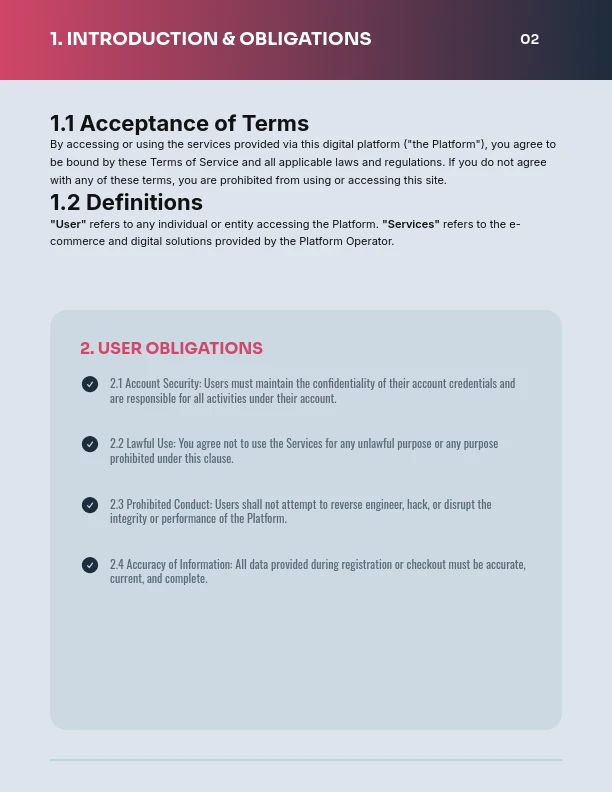 Comprehensive Platform Terms of Service