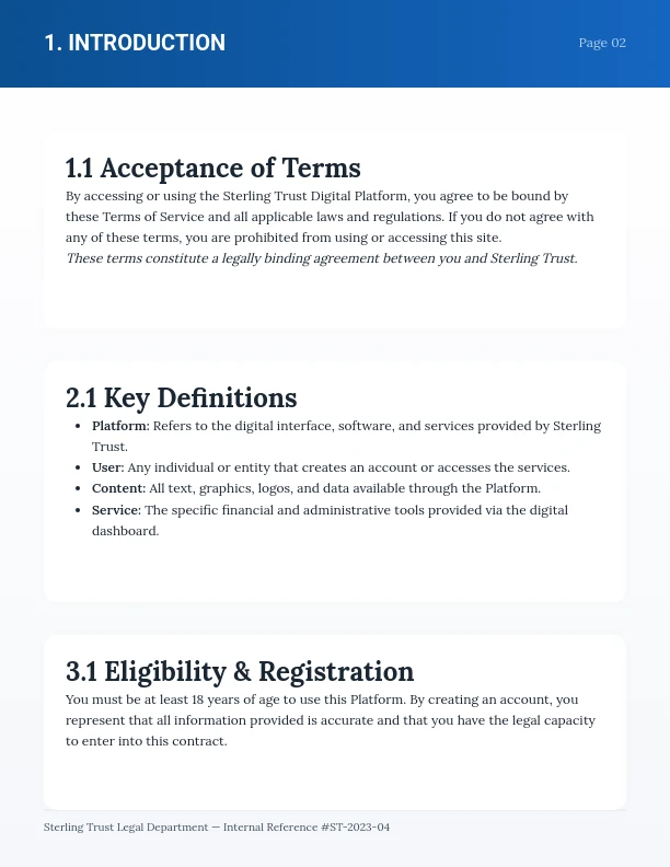 Digital Services Terms and Conditions