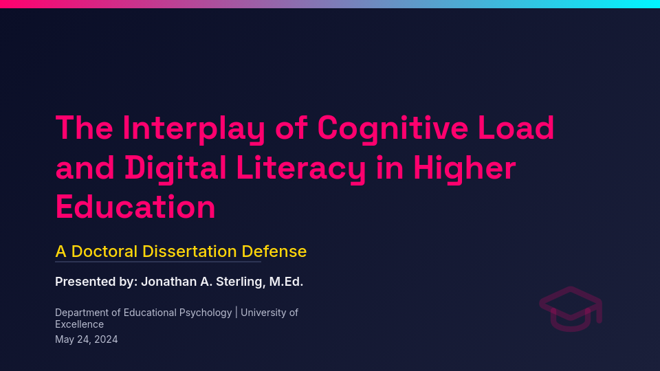 Scholarly Research Thesis Defense