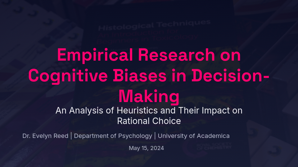 Scholarly Research Methodology and Findings