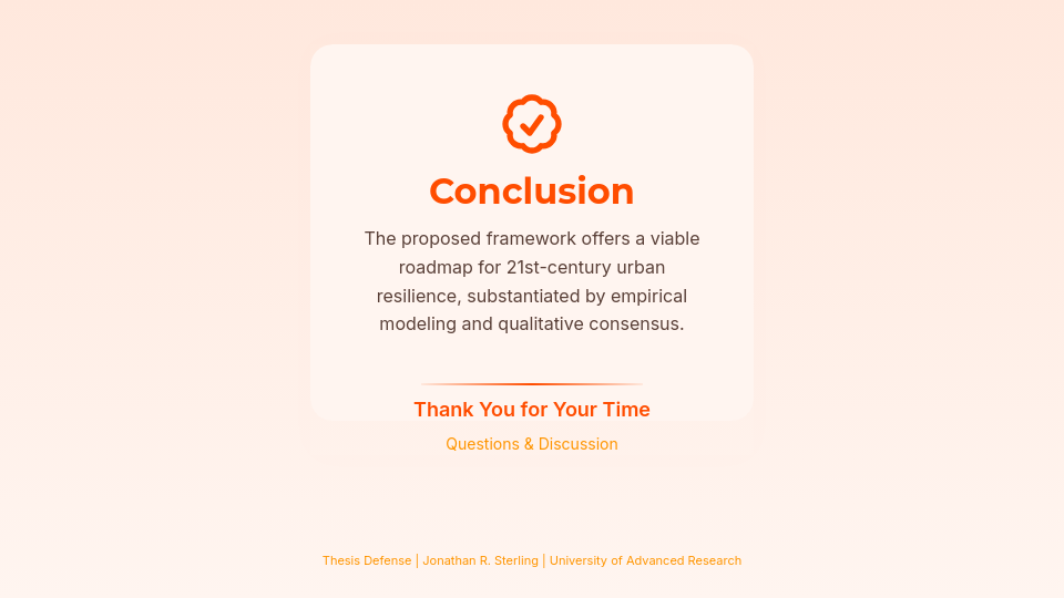 Scholarly Research Thesis Defense