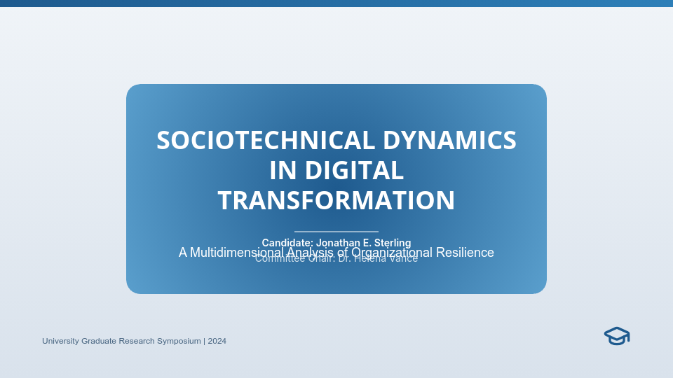 Research Thesis Defense Framework