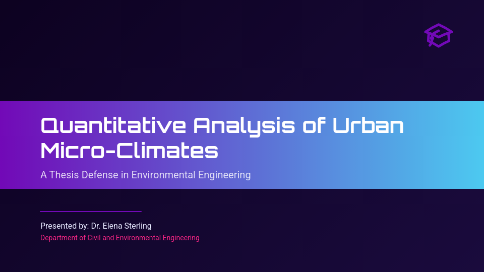 Comprehensive Research Thesis Defense