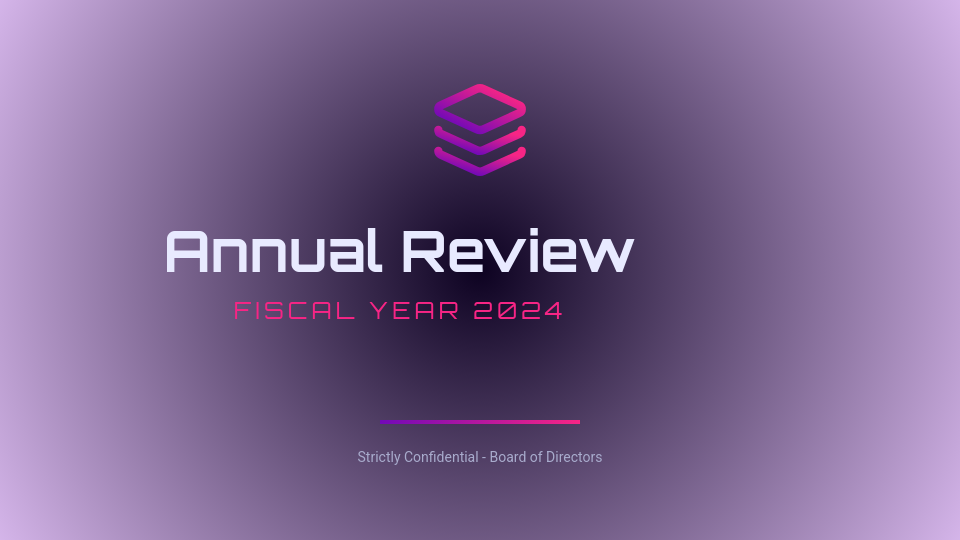 Corporate Annual Strategy and Performance Review