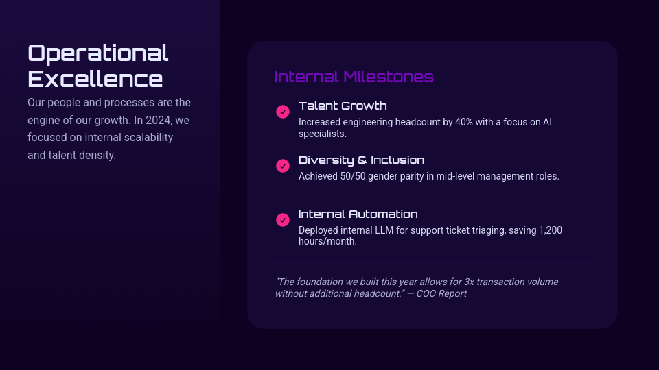 Corporate Annual Strategy and Performance Review