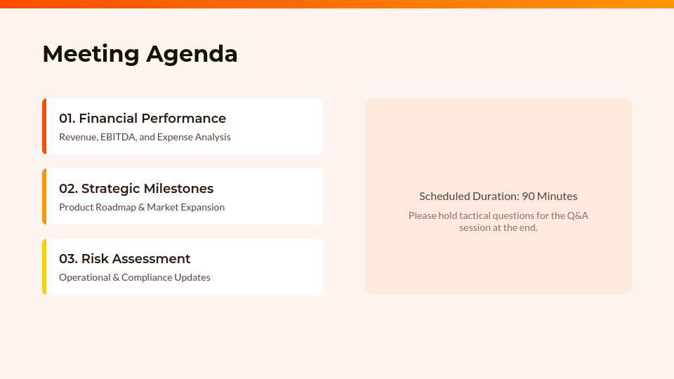 Quarterly Executive Board Review