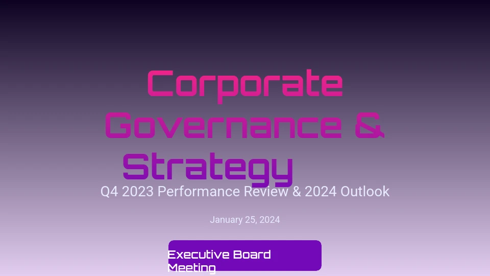 Executive Quarterly Board Review