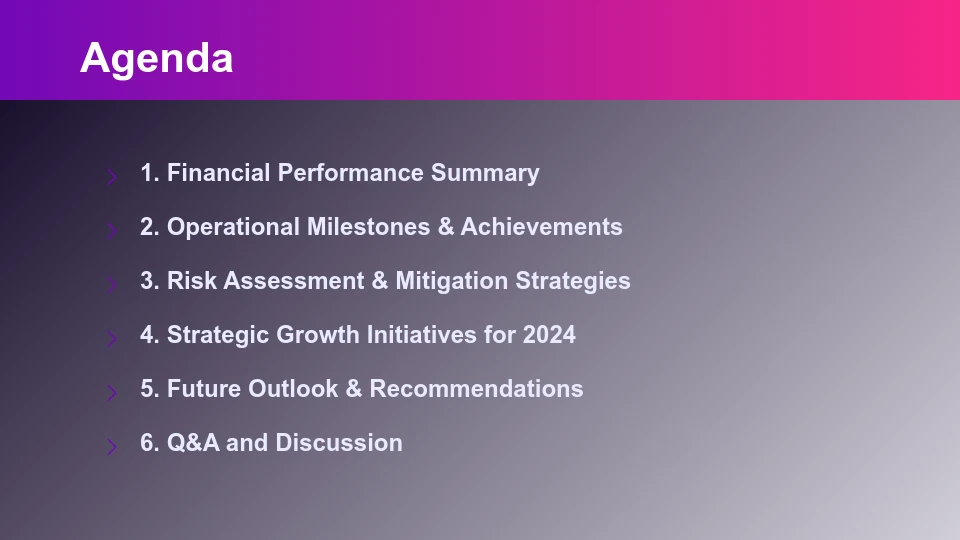 Executive Quarterly Board Review