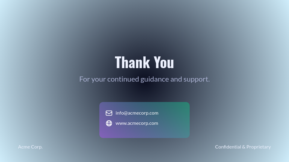 Corporate Board Quarterly Strategic Review