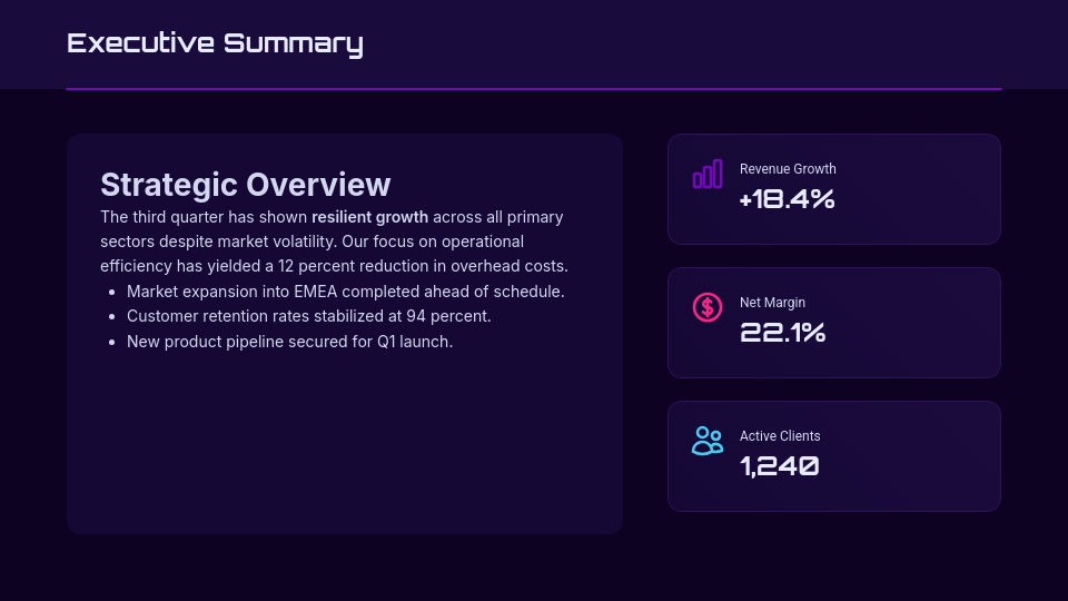 Quarterly Executive Board Strategic Review