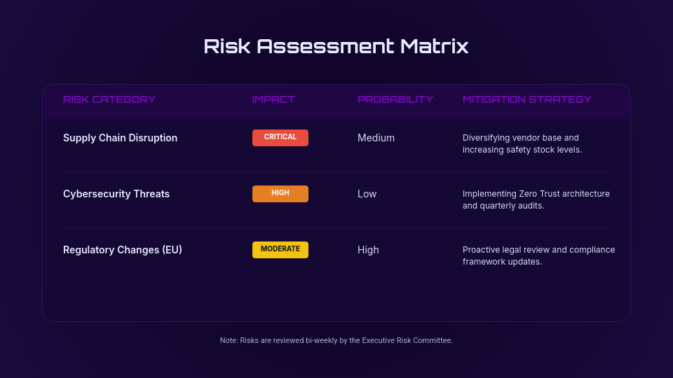 Quarterly Executive Board Strategic Review