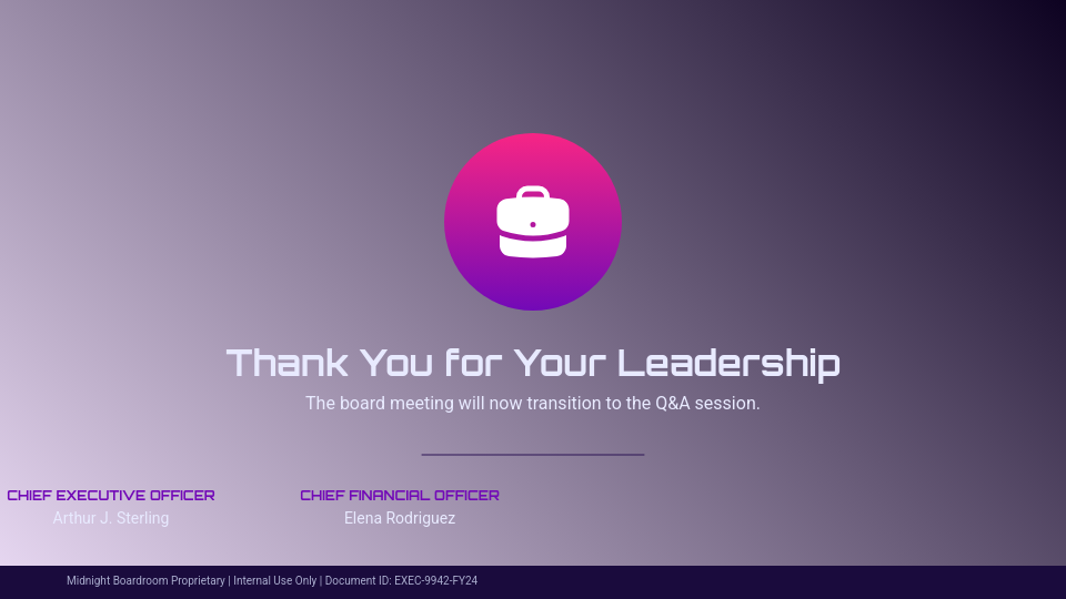 Quarterly Executive Board Strategic Review