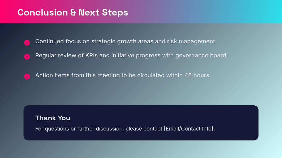 Executive Board Quarterly Review