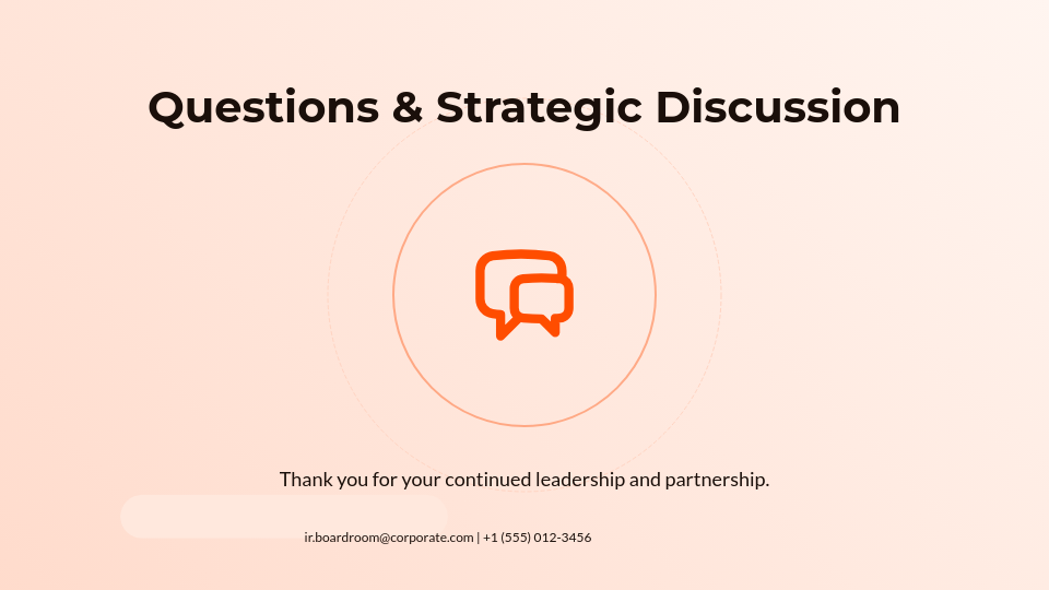 Quarterly Board of Directors Update