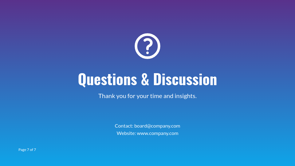 Quarterly Executive Board Review