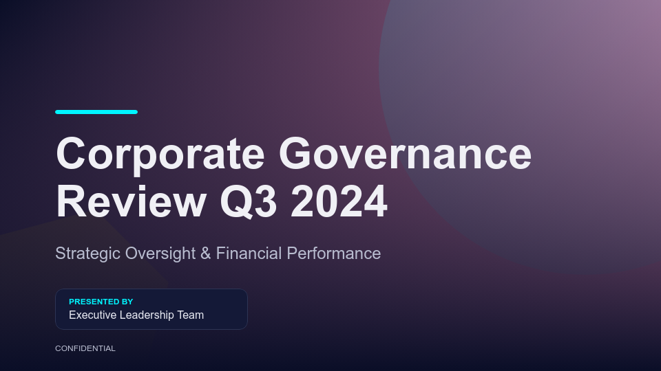 Quarterly Board Advisory & Strategic Review