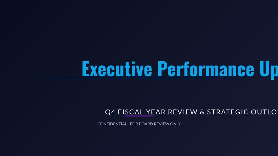 Quarterly Strategic Board Performance Review