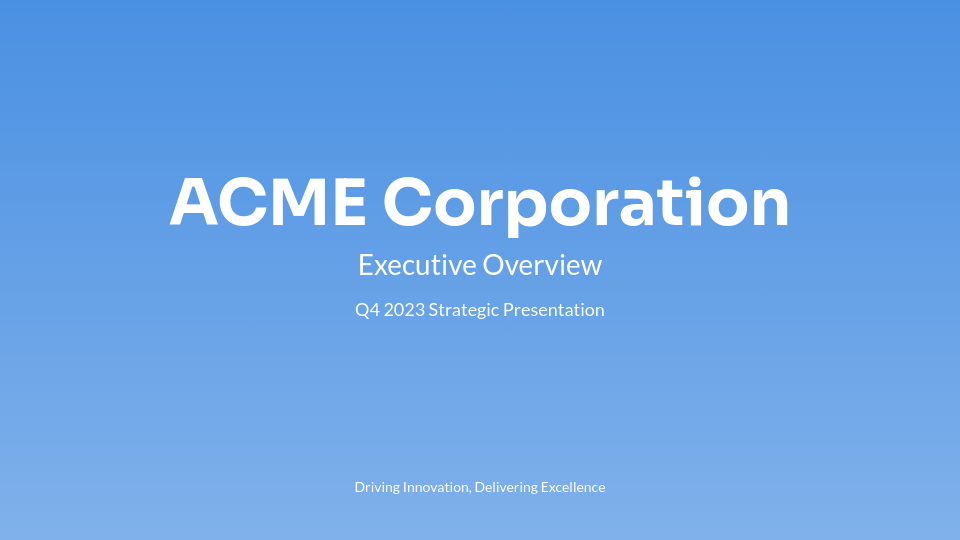 Modern Business Identity Profile