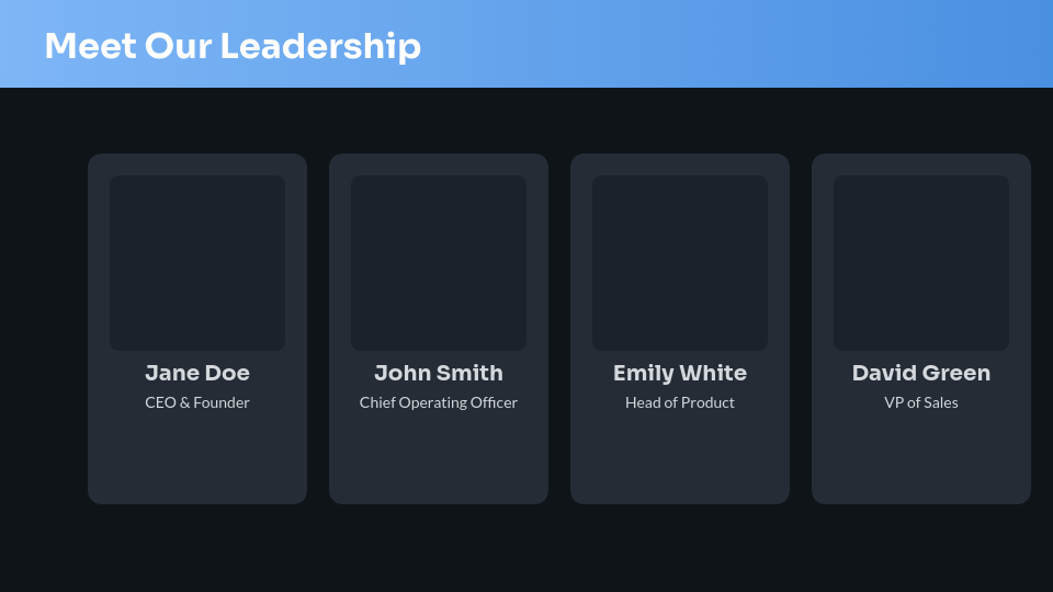 Modern Business Identity Profile