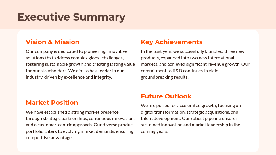 Strategic Corporate Profile & Growth Roadmap