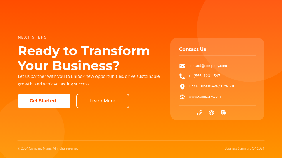 Strategic Business Profile Summary