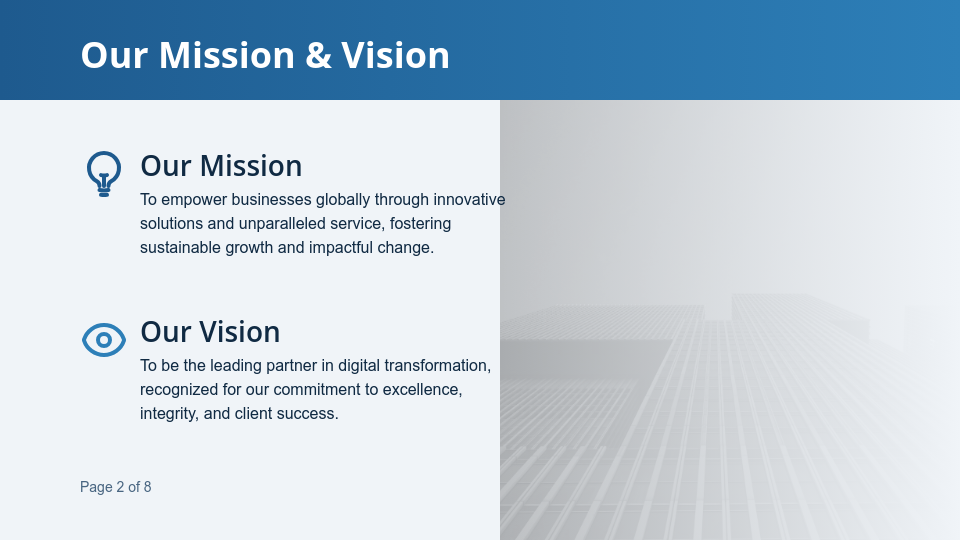 Modern Enterprise Profile & Growth Vision
