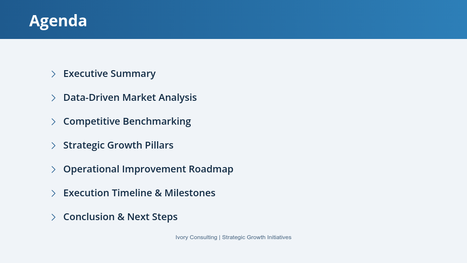Strategy Roadmap & Execution Framework