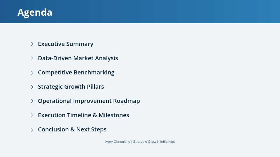 Strategy Roadmap & Execution Framework