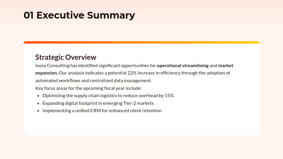 Strategic Operations and Growth Framework