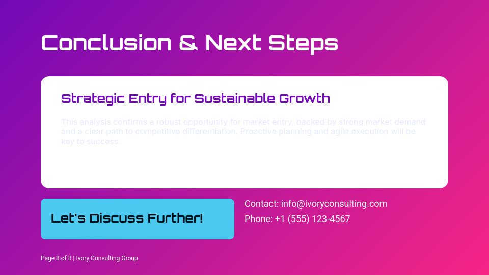 Strategic Market Expansion Analysis