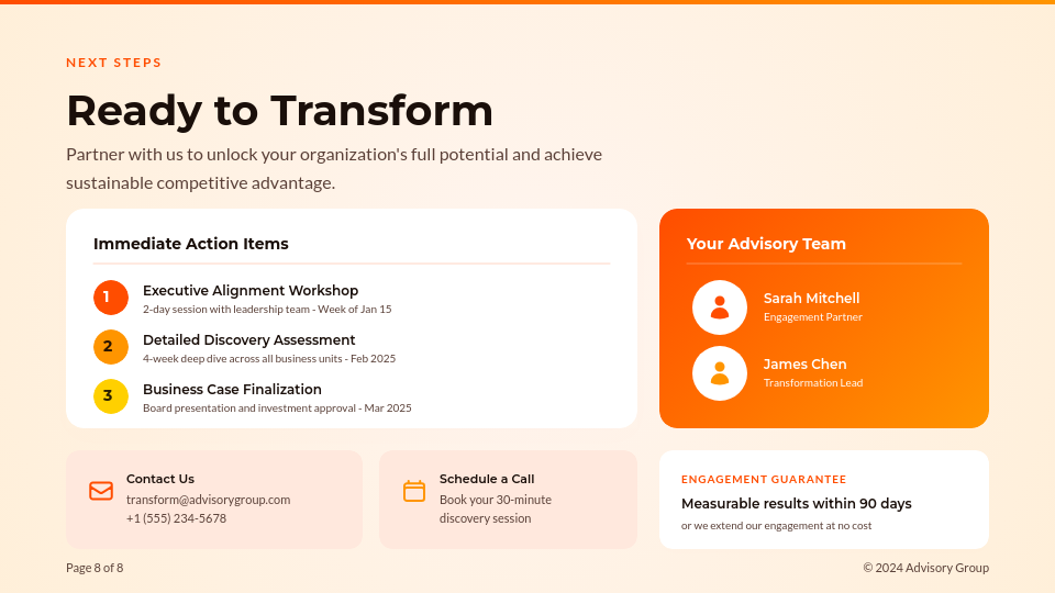 Strategic Business Transformation Roadmap