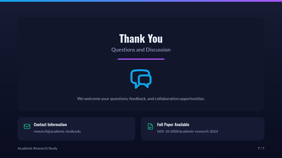 Interactive Student Research Showcase