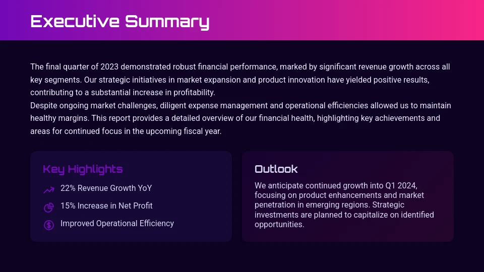 Annual Fiscal Strategic Outlook