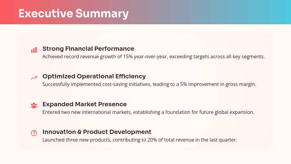 Annual Financial Performance Overview