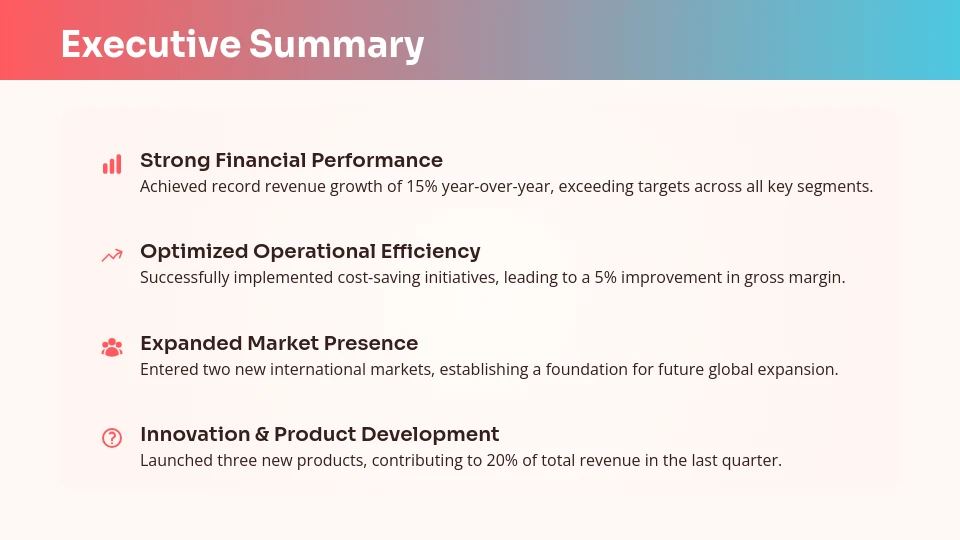 Annual Financial Performance Overview