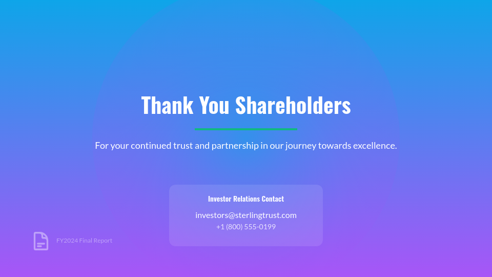 Annual Shareholder Performance Review