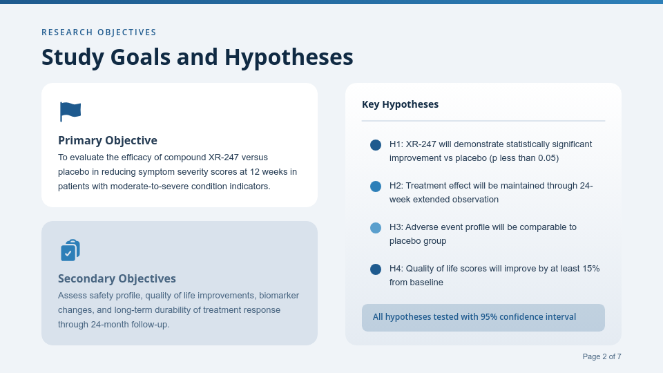 Clinical Trial Research Results Summary