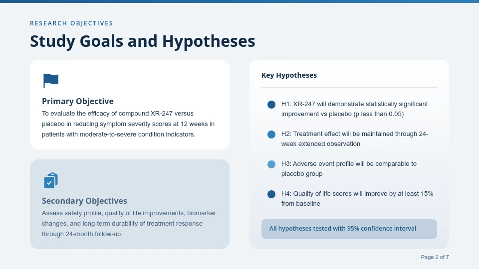 Clinical Trial Research Results Summary