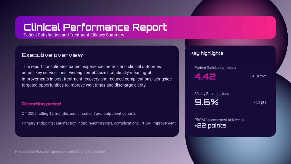 Modern Patient Care Strategy & Outcomes