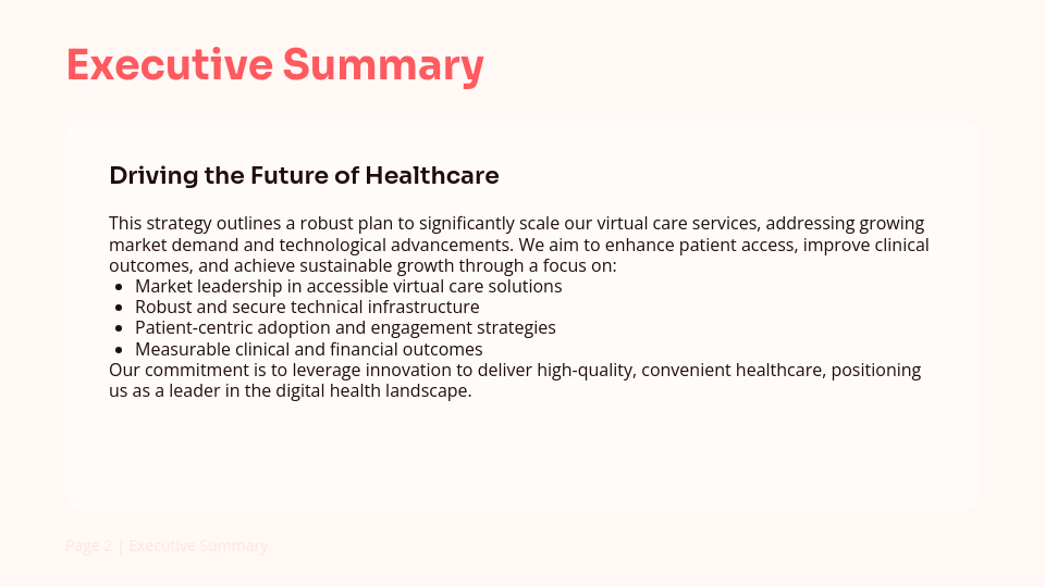 Telehealth Service Expansion Strategy