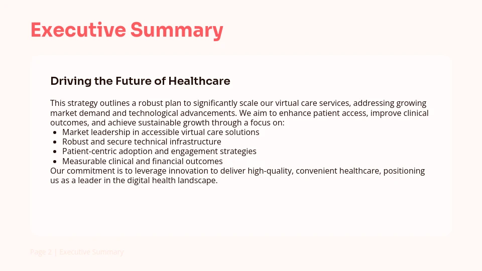 Telehealth Service Expansion Strategy