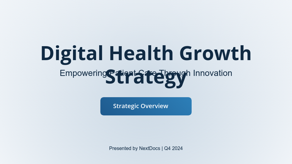 Modern Telemedicine Growth Strategy