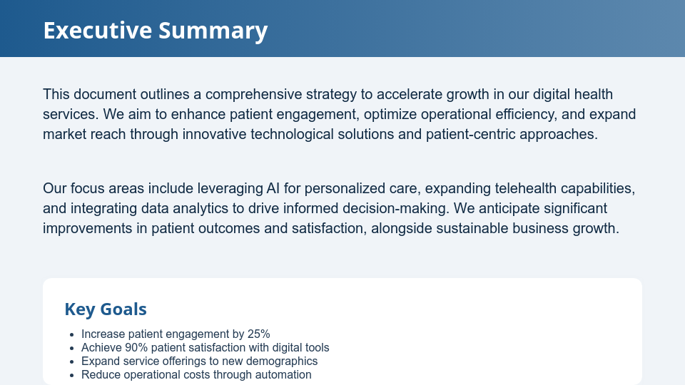 Modern Telemedicine Growth Strategy