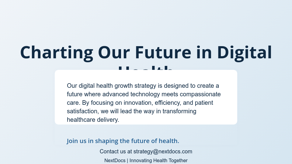 Modern Telemedicine Growth Strategy