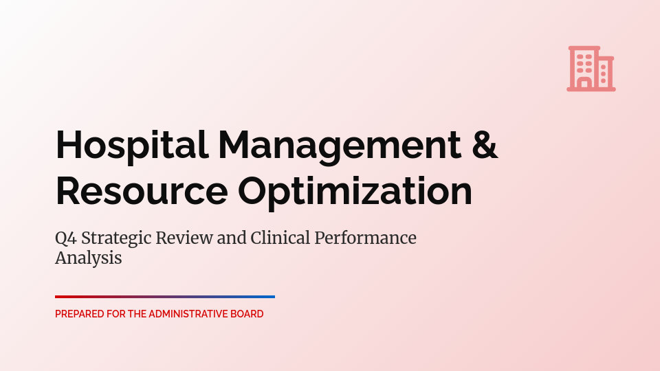 Hospital Operational Efficiency Review