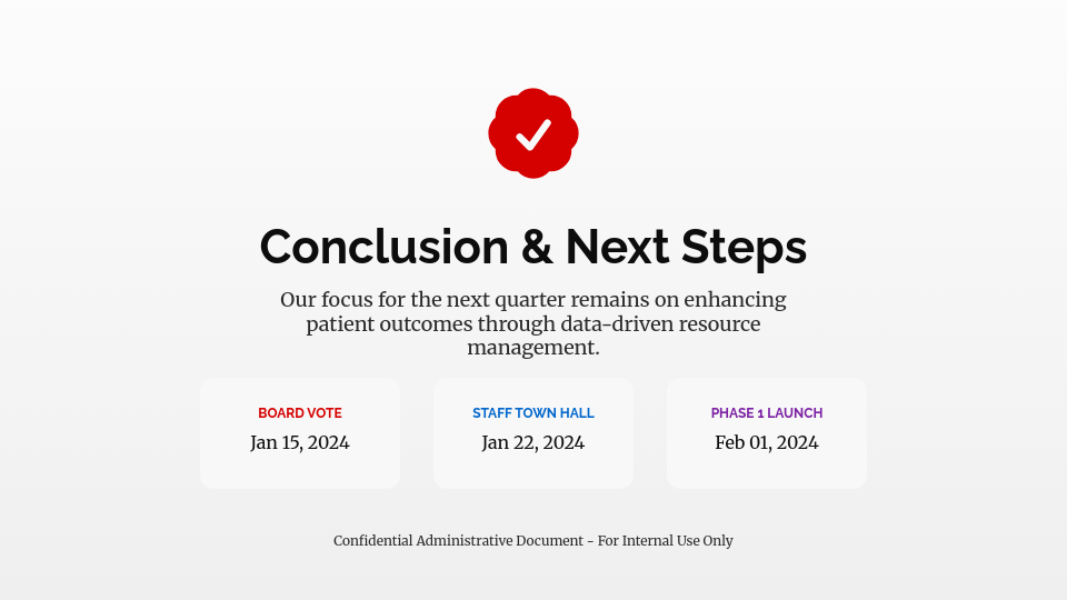 Hospital Operational Efficiency Review