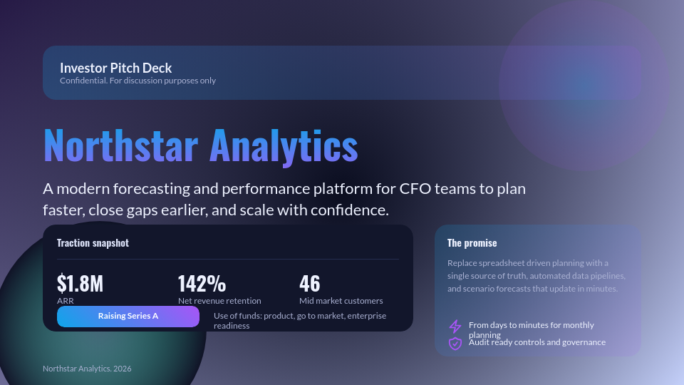 Strategic Venture Capital Pitch Deck