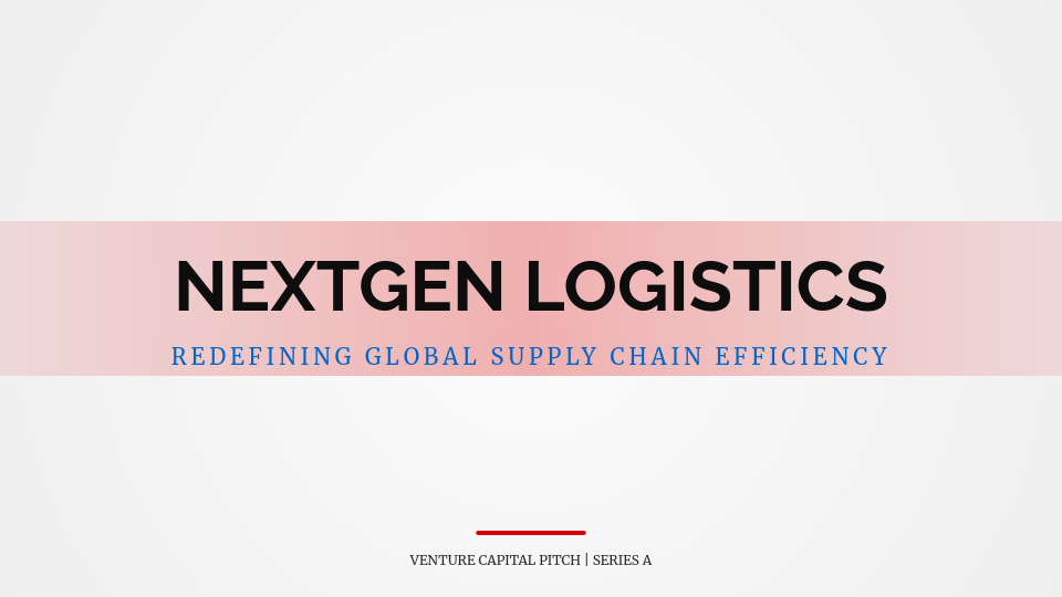 Venture Capital Funding Pitch