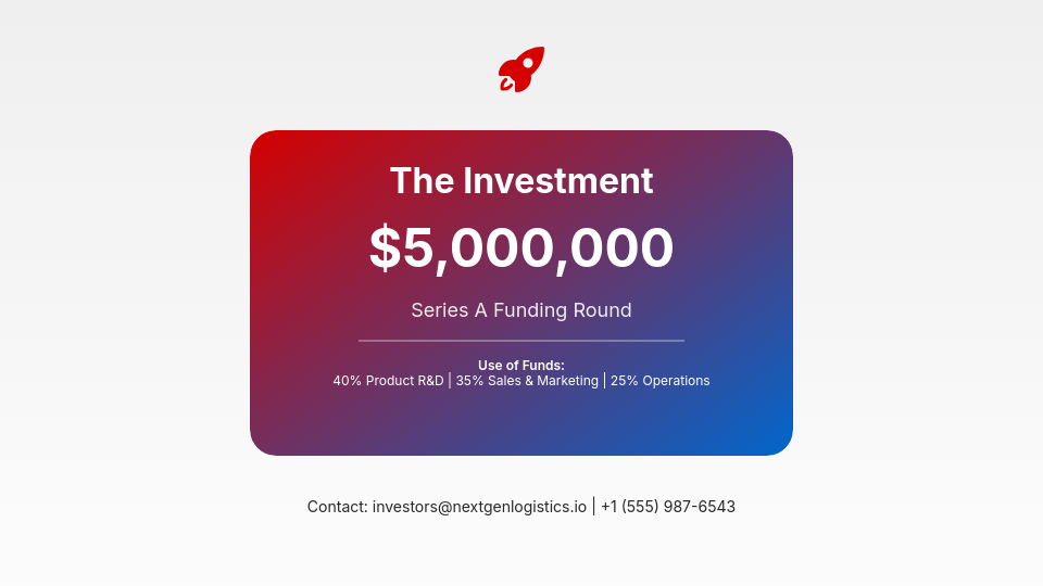 Venture Capital Funding Pitch