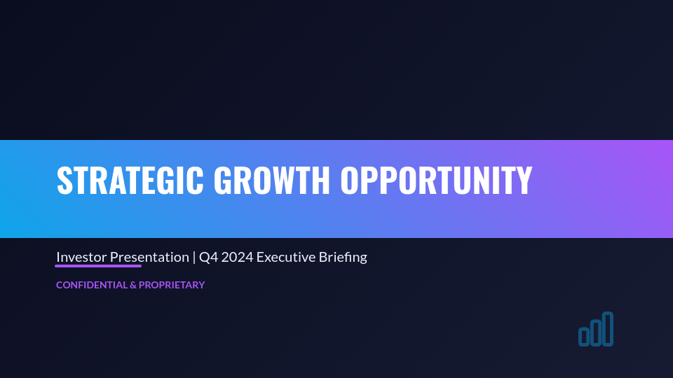 Strategic Venture Capital Funding Deck